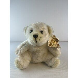 Polar Bear Plush Wallace Berrie "Popsicle" Vtg Bean Bag Bottom 1980s W/ Tag